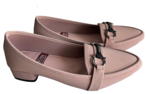 Women’s Pink Block Heel Loafers
