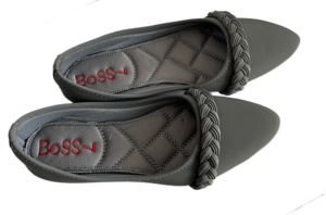 Women’s Pointed-Toe Flats – Braided Strap Comfort Shoes | Ouchi Wear