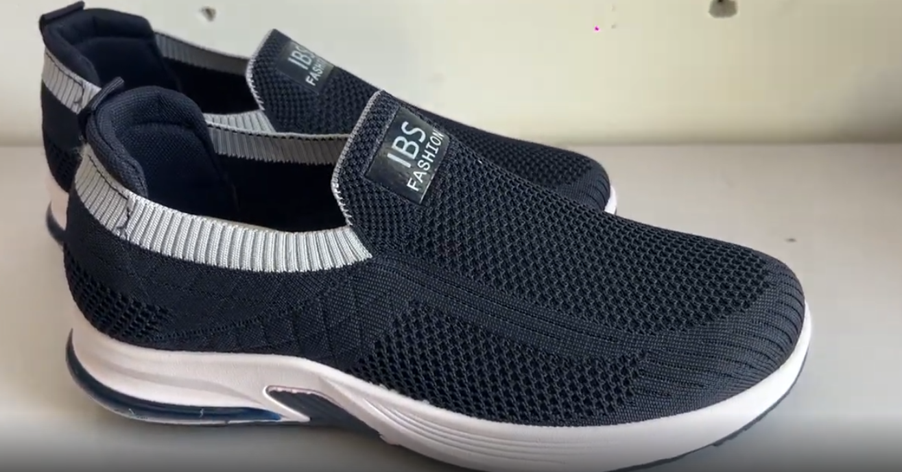 women navy blue slip on sneakers | ouchi wear