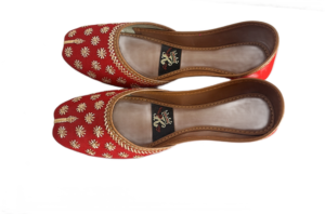 Embroidered Red Traditional Khussa